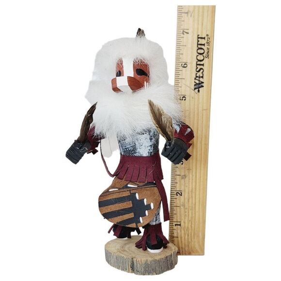 Vintage Mud Head Hopi Handmade Native American Kachina Doll Hand Painted Indian - Picture 10 of 10